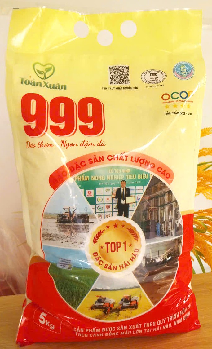 GẠO ĐẶC SẢN CHẤT LƯỢNG CAO TOẢN XUÂN 999 (5KG)